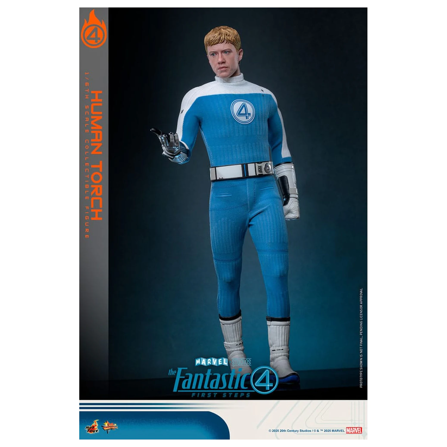 The Fantastic Four: First Steps Movie Masterpiece akční figurka 1/6 Human Torch 30 cm fotografii produktu