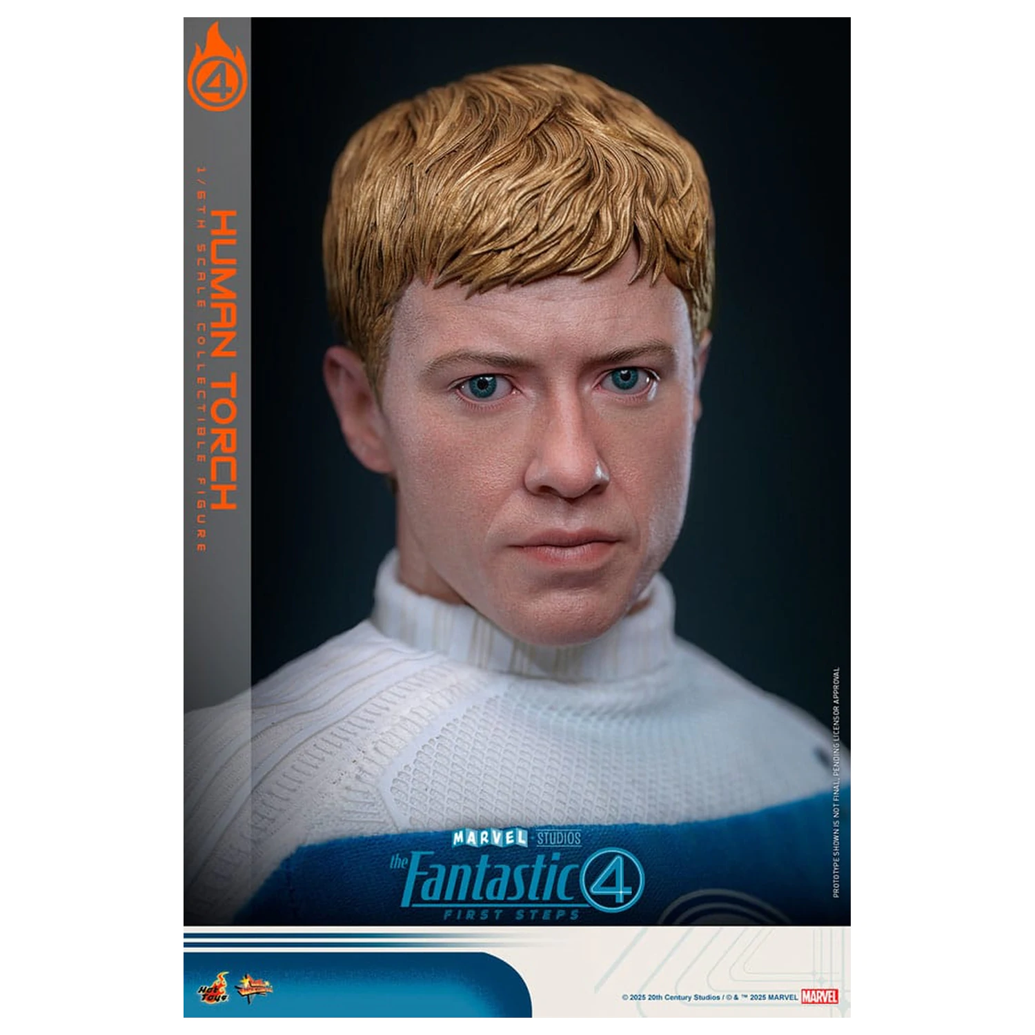 The Fantastic Four: First Steps Movie Masterpiece akční figurka 1/6 Human Torch 30 cm fotografii produktu