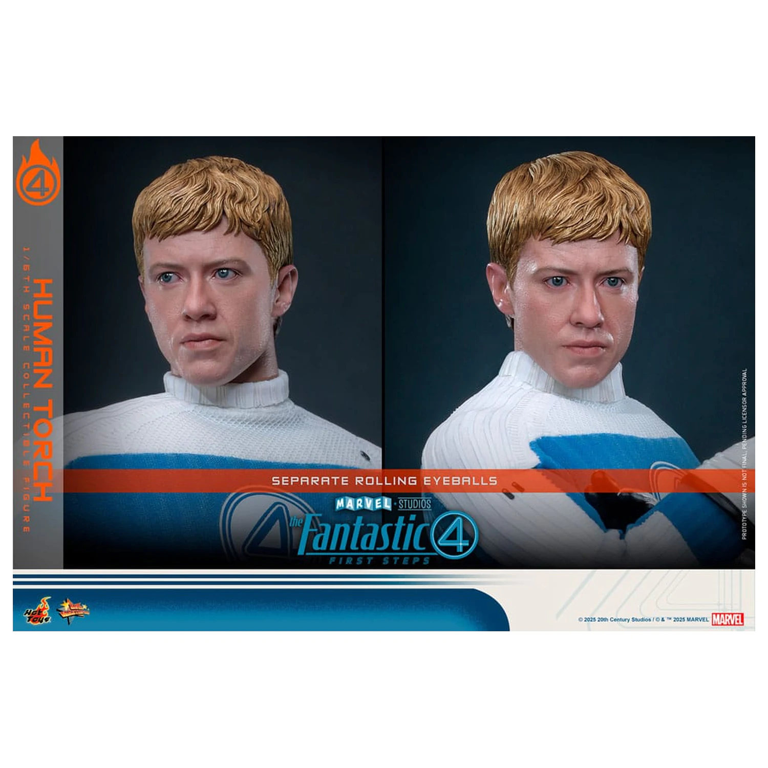 The Fantastic Four: First Steps Movie Masterpiece akční figurka 1/6 Human Torch 30 cm fotografii produktu