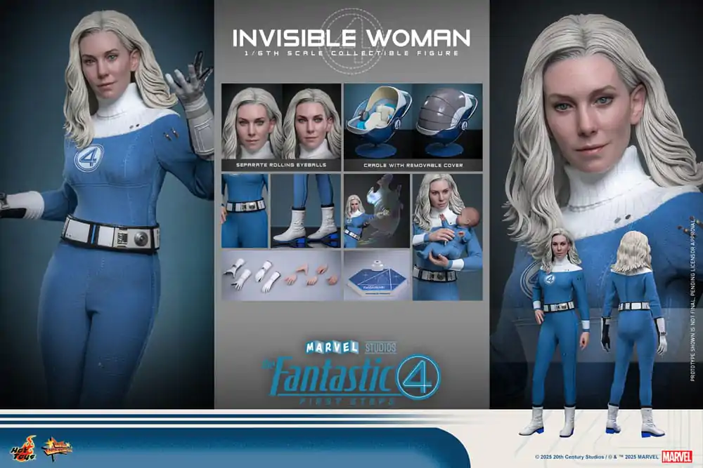 The Fantastic Four: First Steps Movie Masterpiece Akční figurka 1/6 Invisible Woman 28 cm fotografii produktu