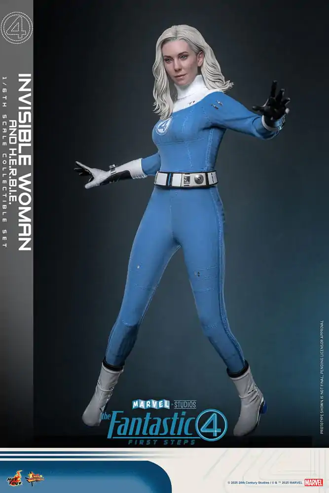 The Fantastic Four: First Steps Movie Masterpiece Akční figurka balení 2 kusů 1/6 Invisible Woman & H.E.R.B.I.E. 28 cm fotografii produktu
