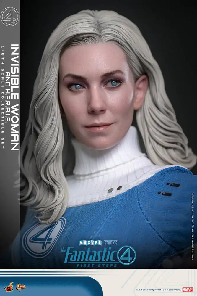 The Fantastic Four: First Steps Movie Masterpiece Akční figurka balení 2 kusů 1/6 Invisible Woman & H.E.R.B.I.E. 28 cm fotografii produktu