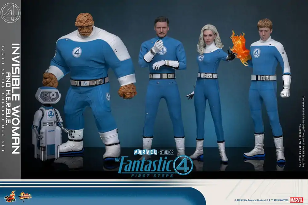 The Fantastic Four: First Steps Movie Masterpiece Akční figurka balení 2 kusů 1/6 Invisible Woman & H.E.R.B.I.E. 28 cm fotografii produktu