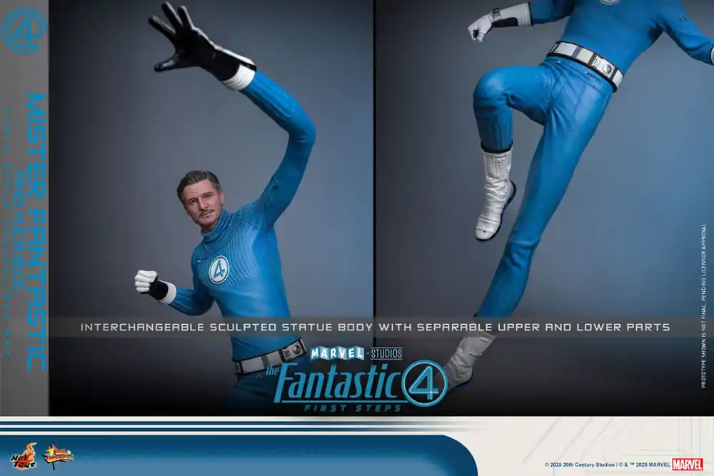 The Fantastic Four: First Steps Movie Masterpiece Akční figurka balení 2 kusů 1/6 Mister Fantastic & H.E.R.B.I.E. 30 cm fotografii produktu