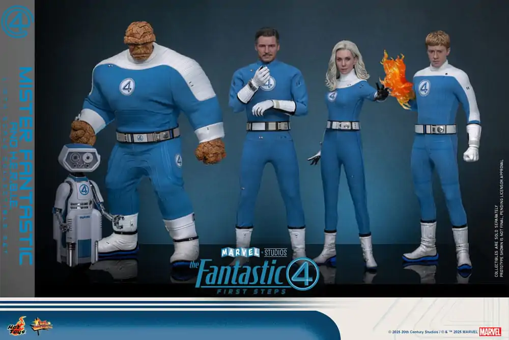 The Fantastic Four: First Steps Movie Masterpiece Akční figurka balení 2 kusů 1/6 Mister Fantastic & H.E.R.B.I.E. 30 cm fotografii produktu