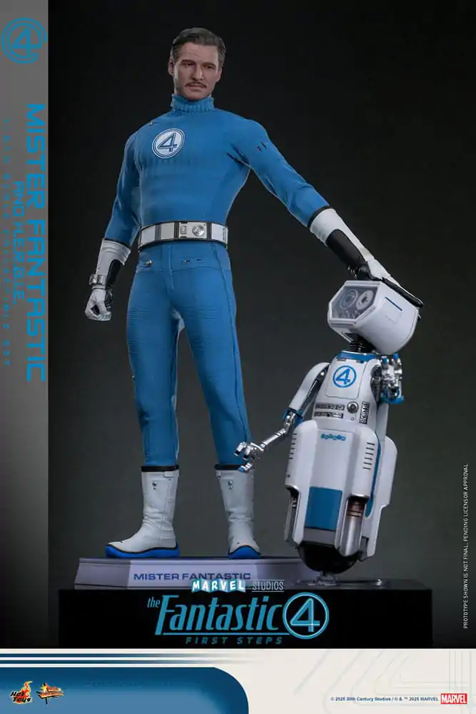The Fantastic Four: First Steps Movie Masterpiece Akční figurka balení 2 kusů 1/6 Mister Fantastic & H.E.R.B.I.E. 30 cm fotografii produktu