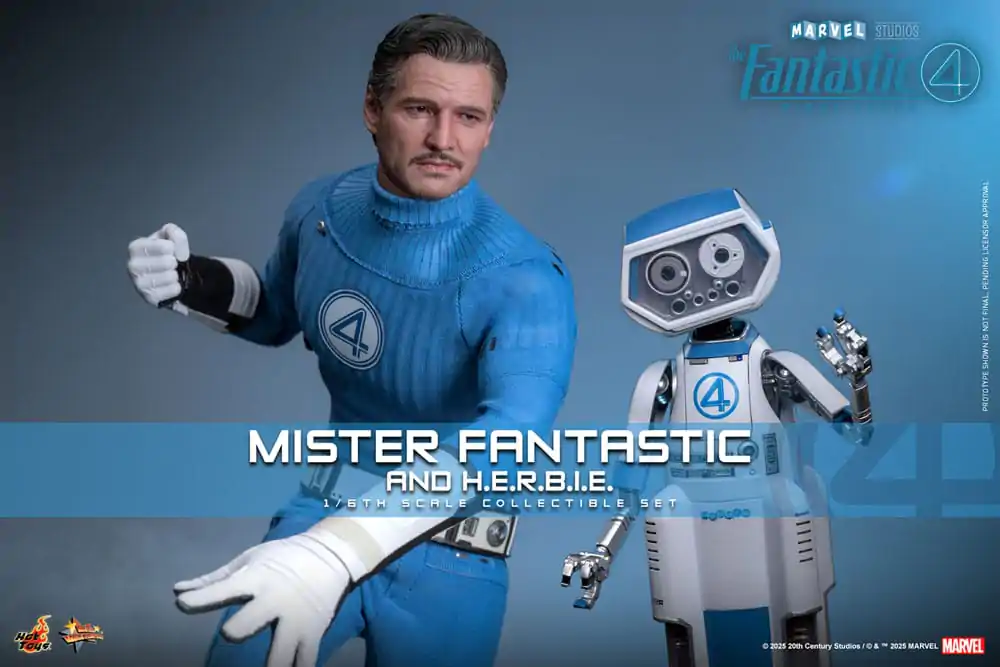 The Fantastic Four: First Steps Movie Masterpiece Akční figurka balení 2 kusů 1/6 Mister Fantastic & H.E.R.B.I.E. 30 cm fotografii produktu
