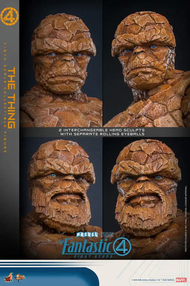 The Fantastic Four: First Steps Movie Masterpiece akční figurka 1/6 The Thing 31 cm fotografii produktu
