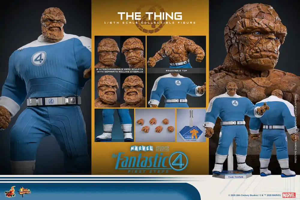 The Fantastic Four: First Steps Movie Masterpiece akční figurka 1/6 The Thing 31 cm fotografii produktu