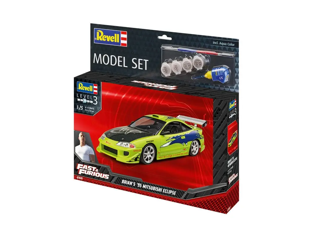 The Fast & Furious modelová stavebnice se základním příslušenstvím Brian's 1995 Mitsubishi Eclipse fotografii produktu