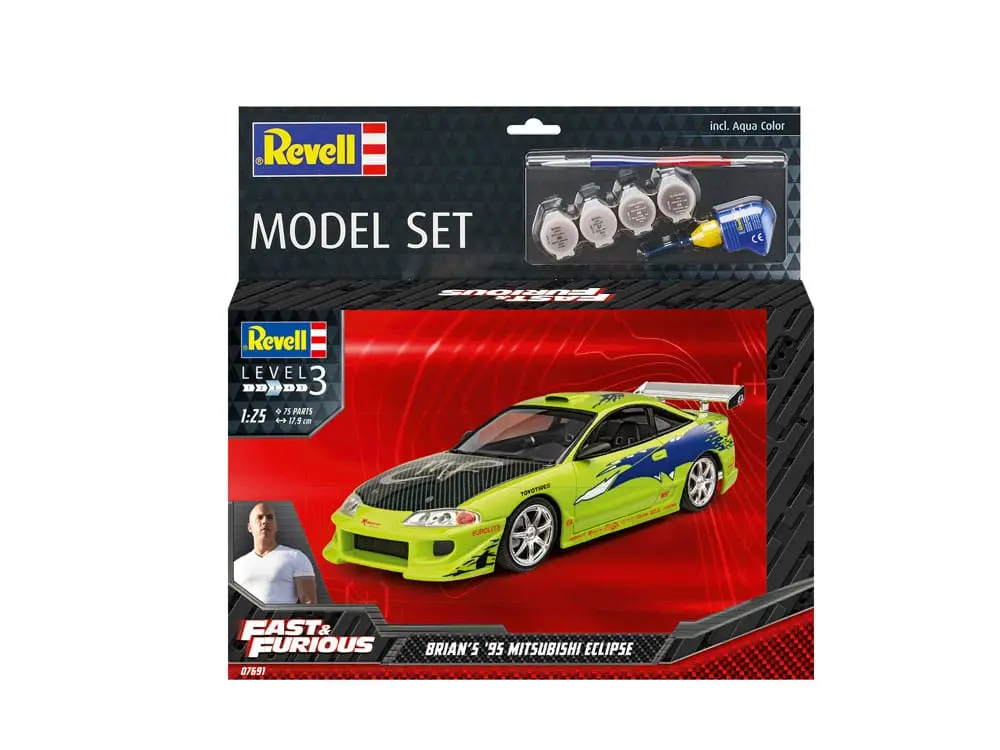 The Fast & Furious modelová stavebnice se základním příslušenstvím Brian's 1995 Mitsubishi Eclipse fotografii produktu