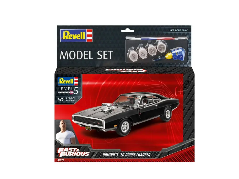 The Fast & Furious Model Kit s_ základním příslušenstvím Dominic's 1970 Dodge Charger fotografii produktu