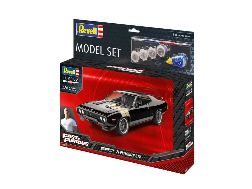 The Fast & Furious Model Kit se základním příslušenstvím Dominicova 1971 Plymouth GTX fotografii produktu