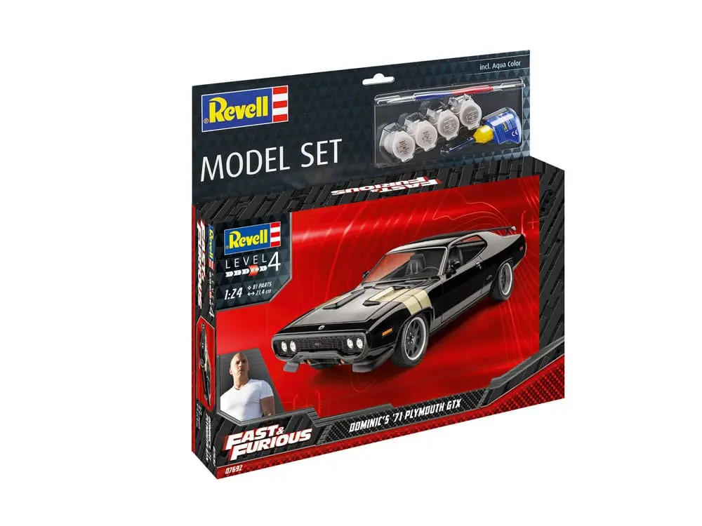 The Fast & Furious Model Kit se základním příslušenstvím Dominicova 1971 Plymouth GTX fotografii produktu
