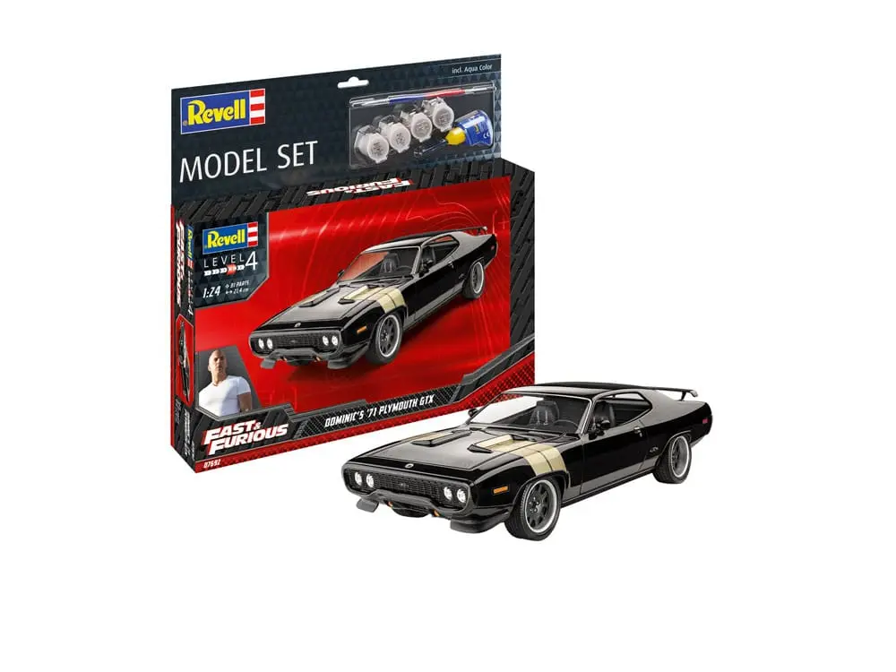 The Fast & Furious Model Kit se základním příslušenstvím Dominicova 1971 Plymouth GTX fotografii produktu