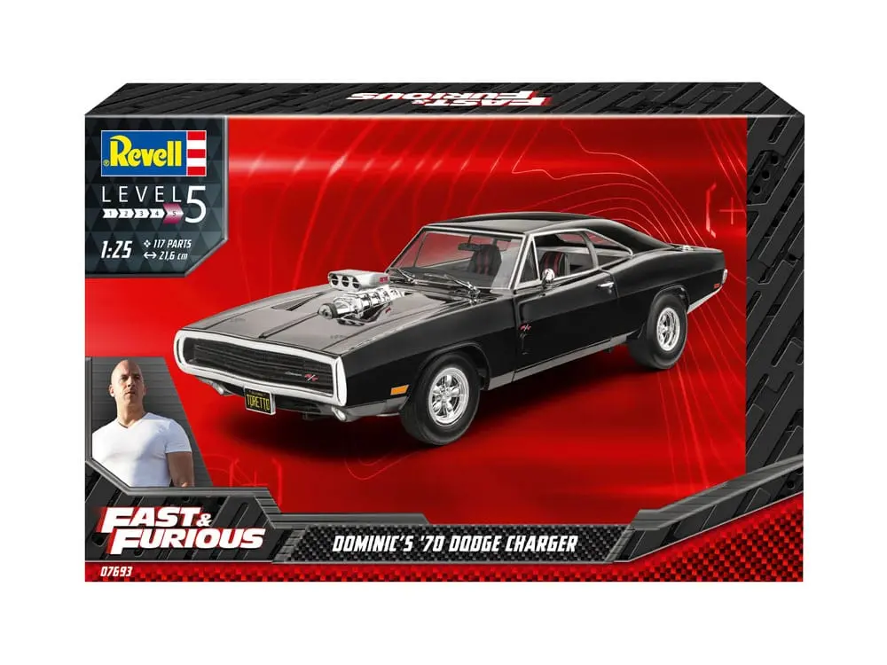 The Fast & Furious Model Kit Dominics 1970 Dodge Charger - Modelářská stavebnice fotografii produktu