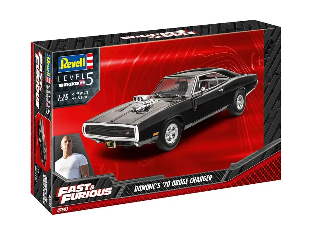 The Fast & Furious Model Kit Dominics 1970 Dodge Charger - Modelářská stavebnice fotografii produktu