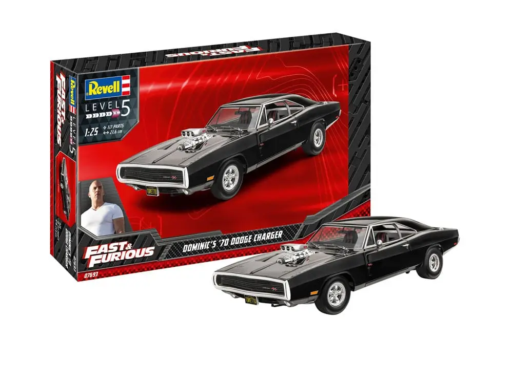 The Fast & Furious Model Kit Dominics 1970 Dodge Charger - Modelářská stavebnice fotografii produktu
