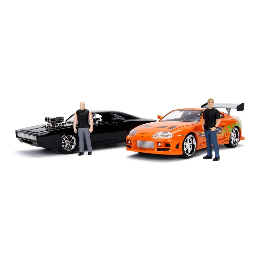 The Fast and Furious Diecast Model Hollywood Rides 1/24 1970 Dodge Charger s Dom Toretto Figurkou fotografii produktu