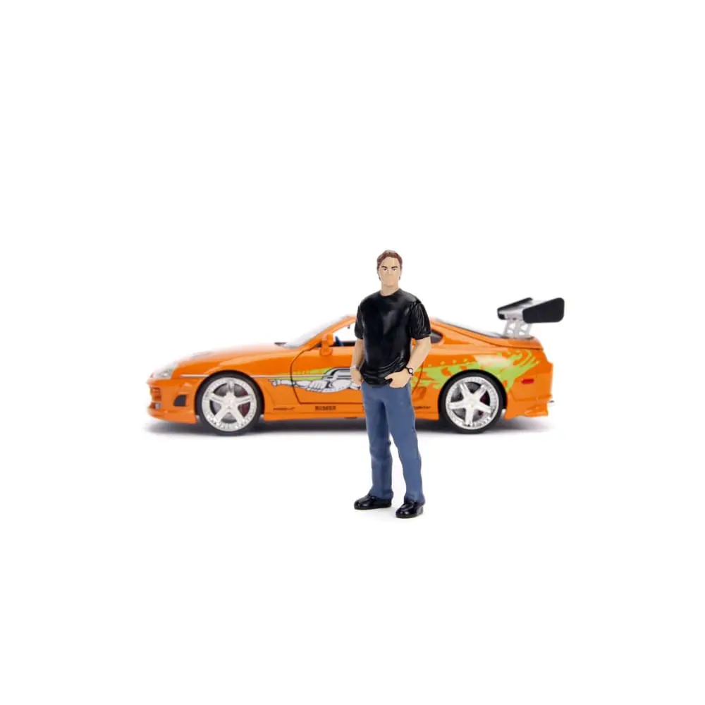 The Fast and Furious Diecast Model Hollywood Rides 1/24 1995 Toyota Supra s figurkou Briana O'Connora fotografii produktu
