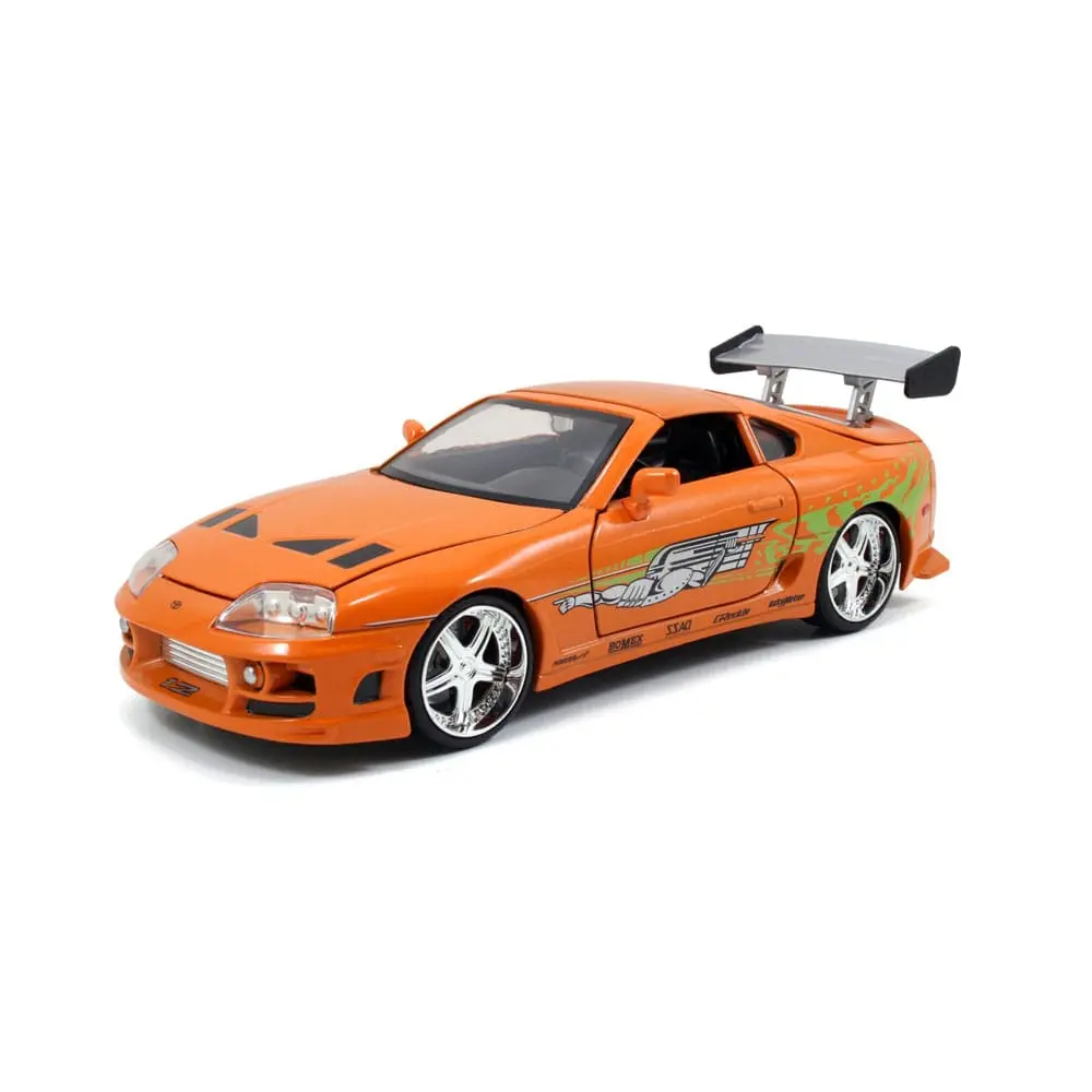 The Fast and Furious Diecast Model Hollywood Rides 1/24 1995 Toyota Supra s figurkou Briana O'Connora fotografii produktu