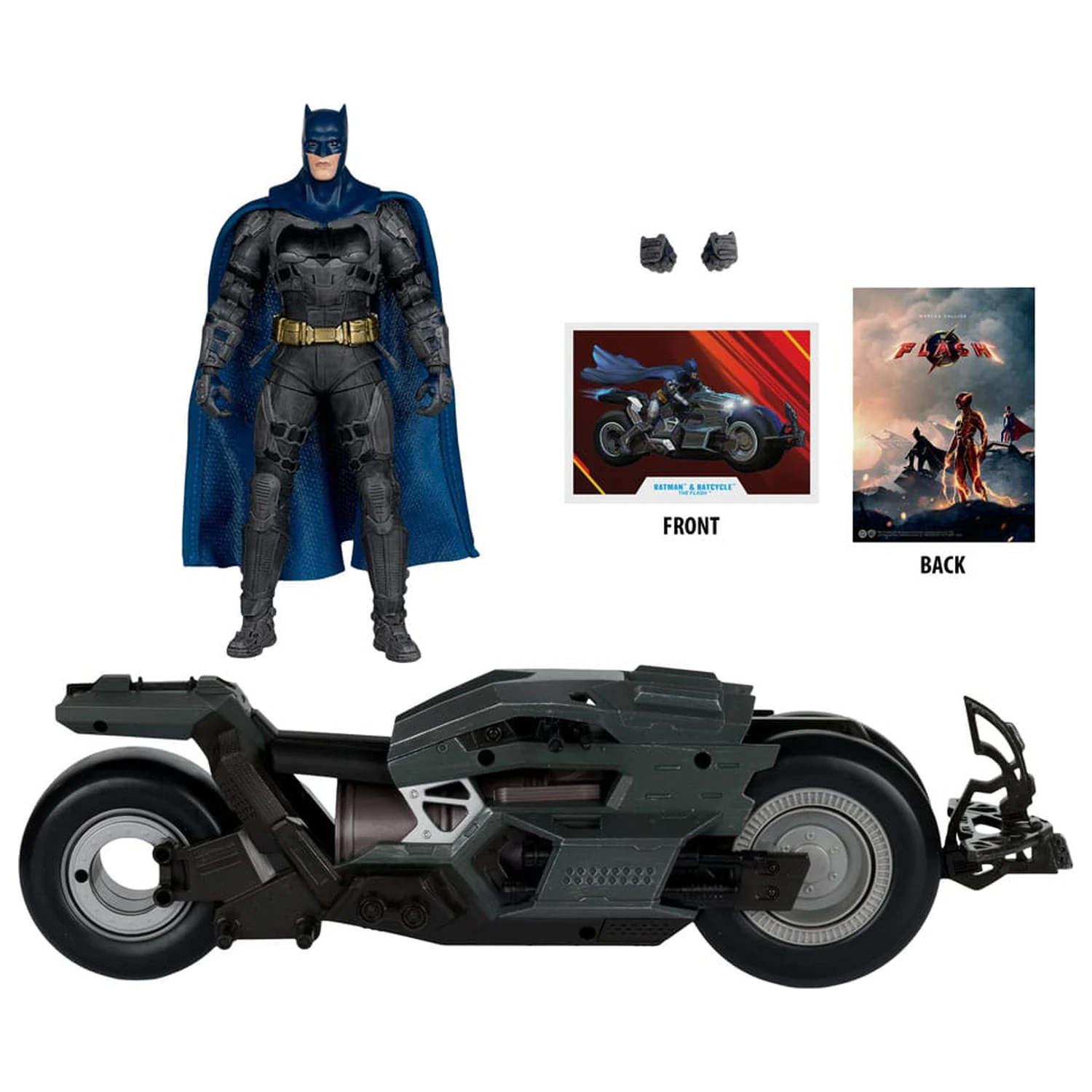The Flash DC Multiverse vozidlo Batcycle s Batmanem fotografii produktu