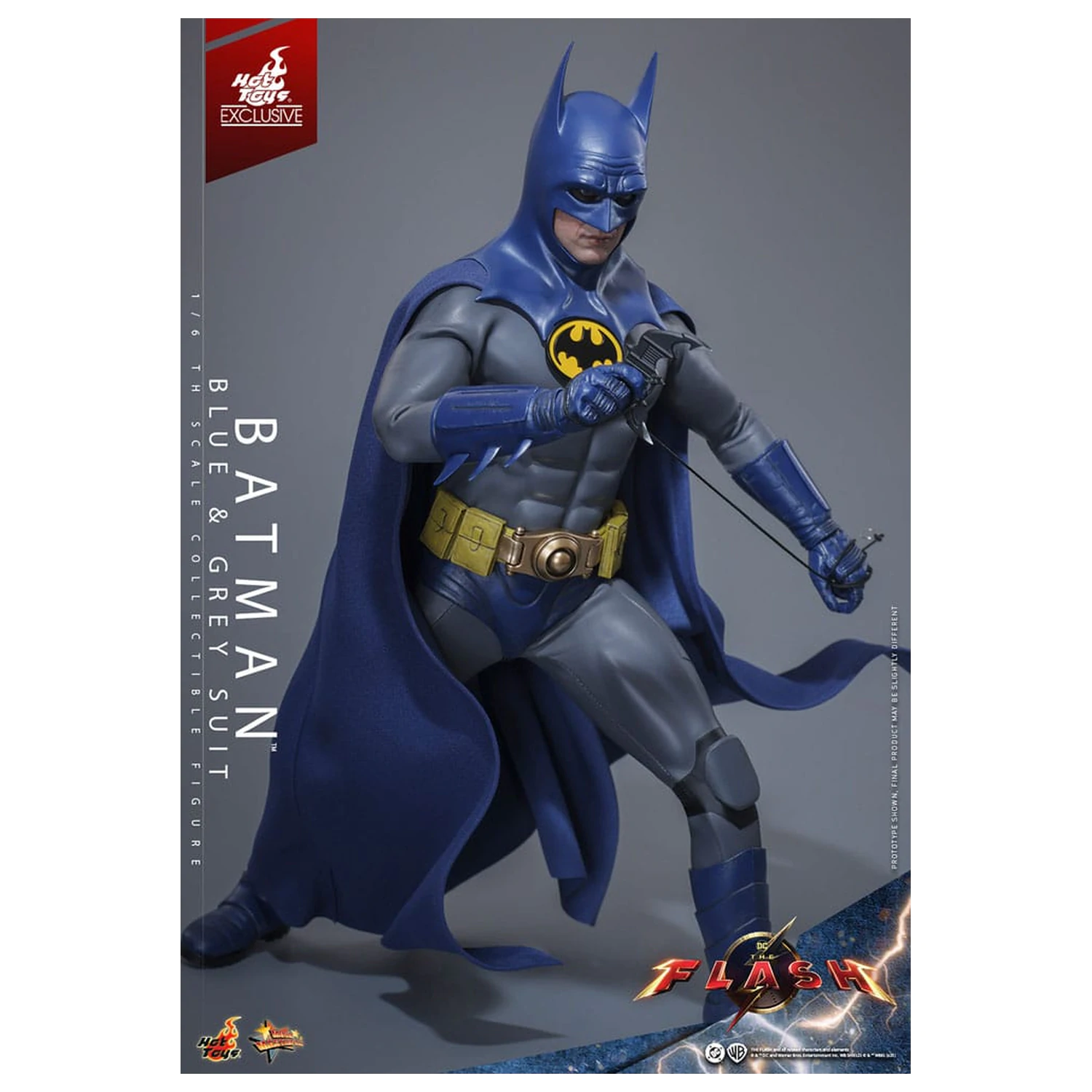 The Flash Movie Masterpiece Akční figurka 1/6 Batman (Blue & Grey Suit) Limited Edition 30 cm fotografii produktu