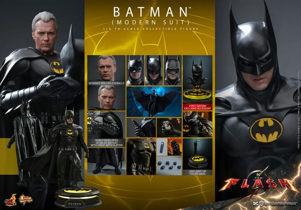 The Flash Movie Masterpiece akční figurka 1/6 Batman (Modern Suit) 30 cm fotografii produktu