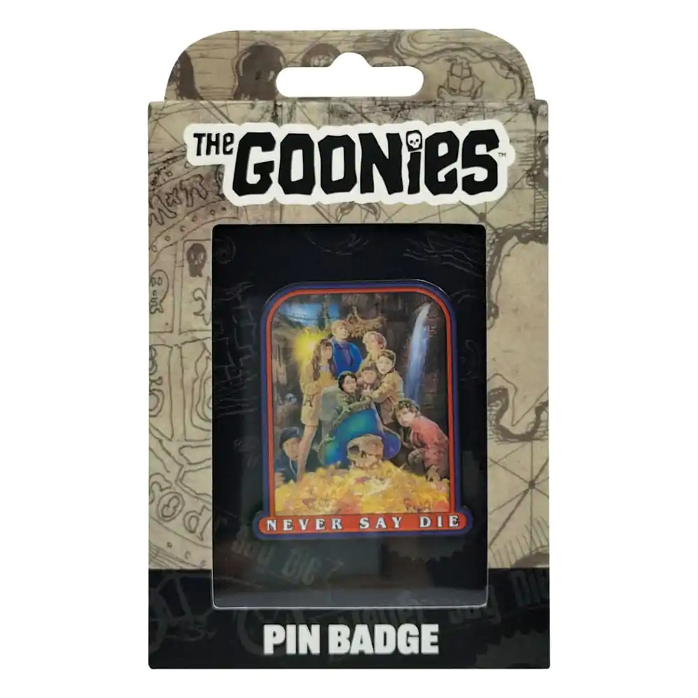 The Goonies Pin Odznak 40. výročí Never Say Die fotografii produktu