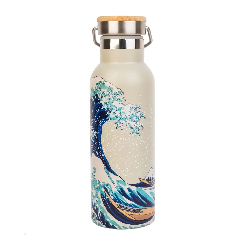 The Great Wave of Kanagawa Hokusai Nerezová ocel láhev 500 ml fotografii produktu