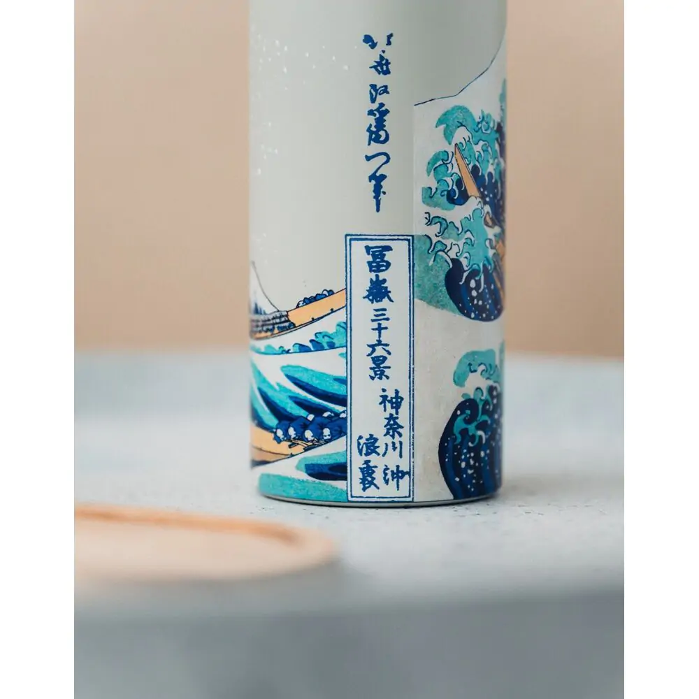 The Great Wave of Kanagawa Hokusai Nerezová ocel láhev 500 ml fotografii produktu