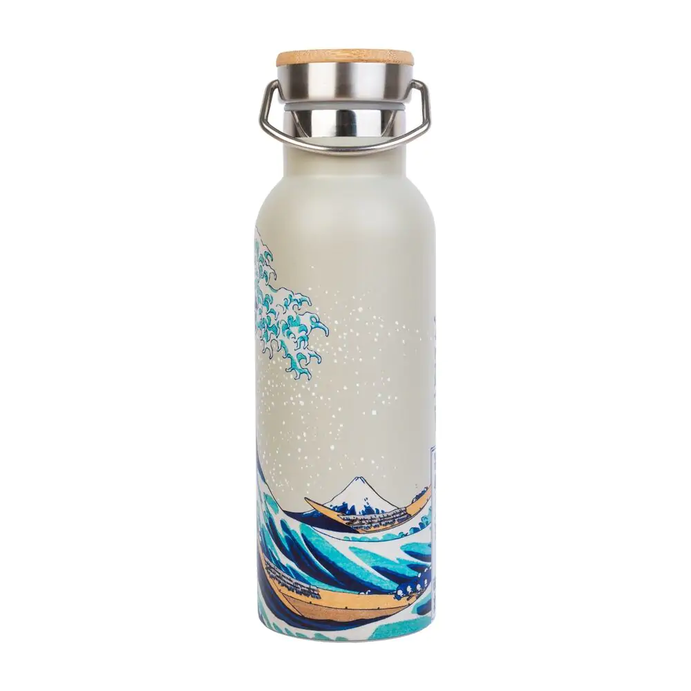 The Great Wave of Kanagawa Hokusai Nerezová ocel láhev 500 ml fotografii produktu