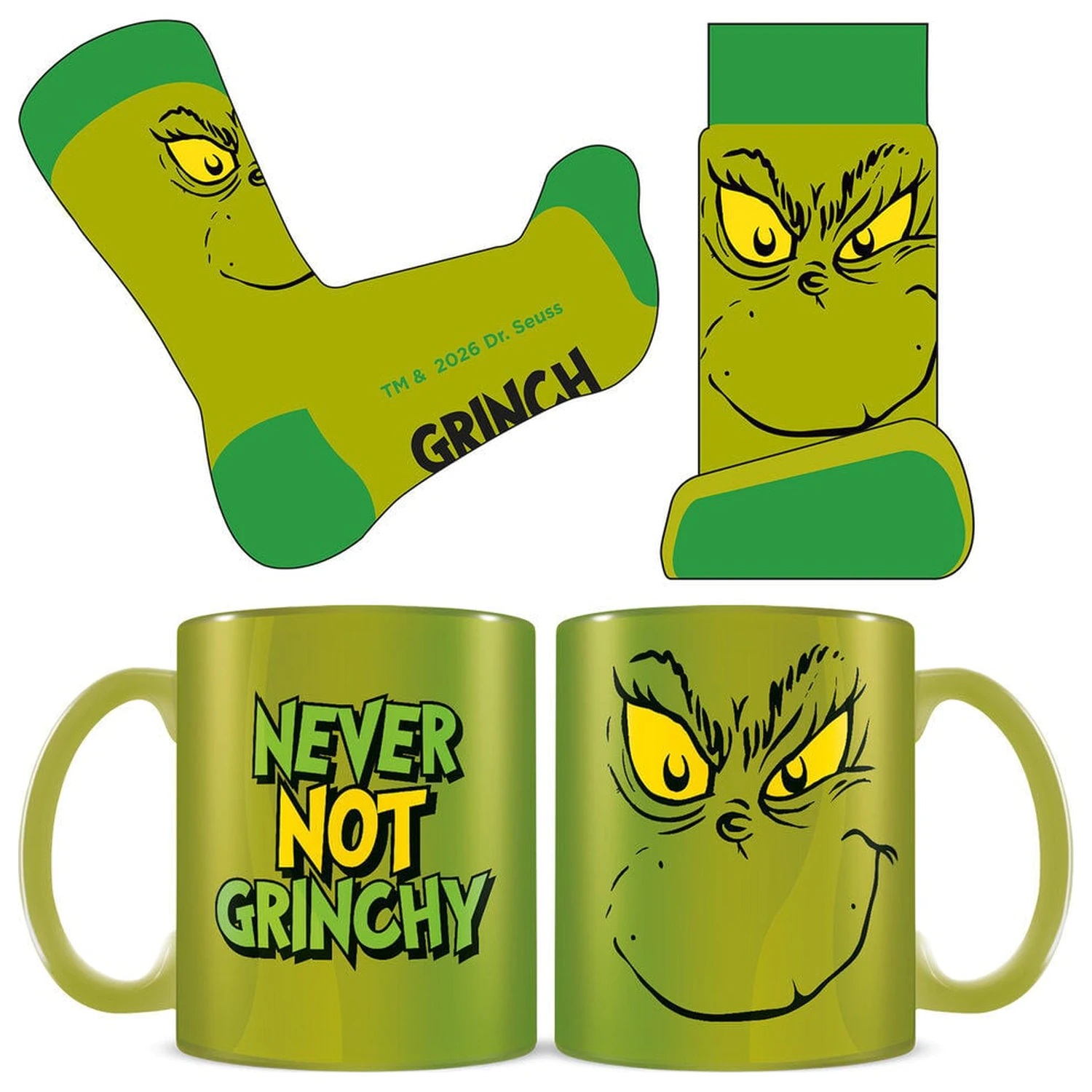 The Grinch hrnek a sada ponožek fotografii produktu