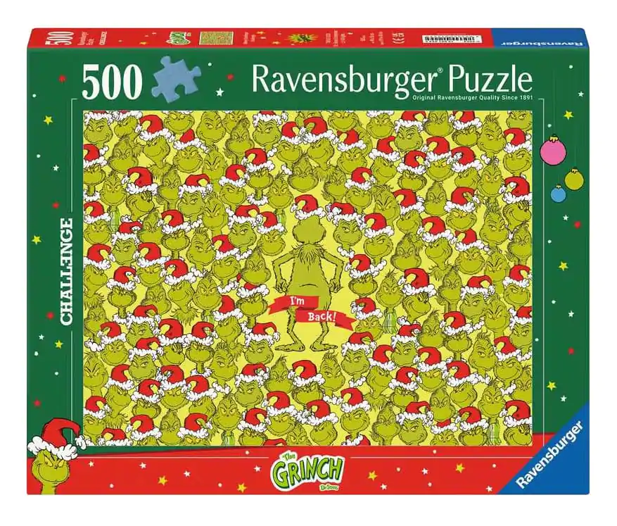 The Grinch Jigsaw Puzzle Challenge Merry Grinchmas (500 dílků) fotografii produktu