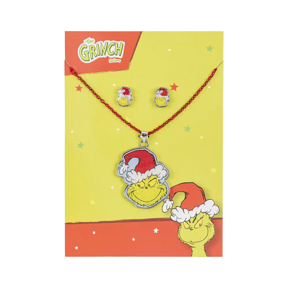 The Grinch Christmas Set náhrdelník a náušnice fotografii produktu