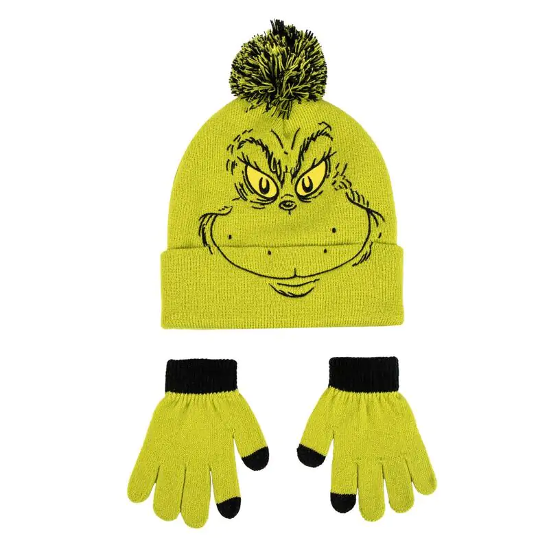 Grinch čepice a rukavice set fotografii produktu