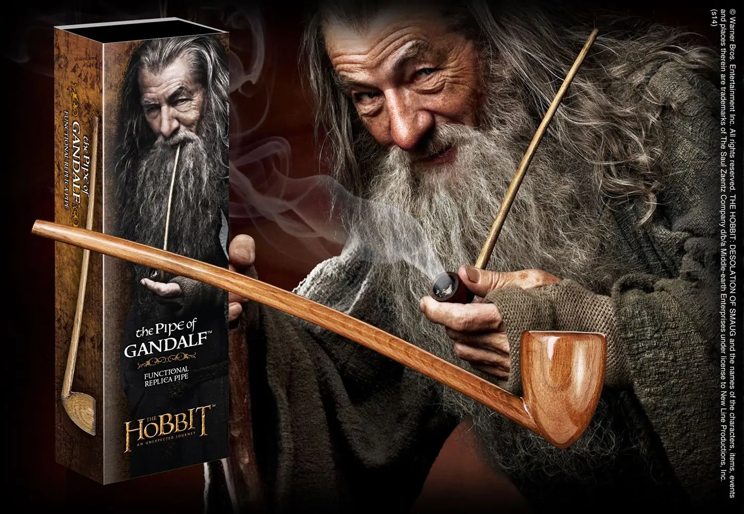 The Hobbit An Unexpected Journey Replika 1/1 The Pipe of Gandalf 23 cm fotografii produktu