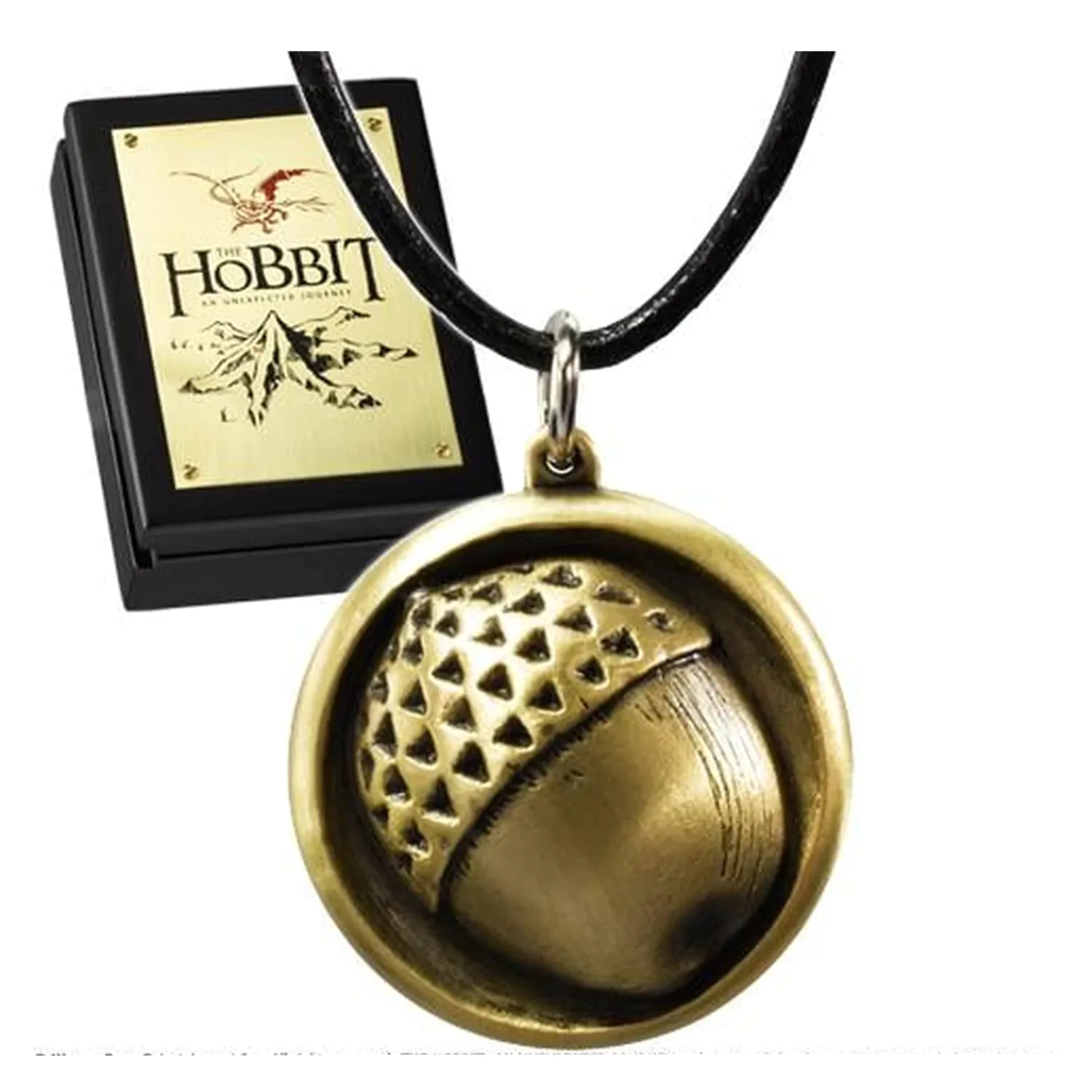 The Hobbit Leather Chain Bilbo Button přívěsek fotografii produktu