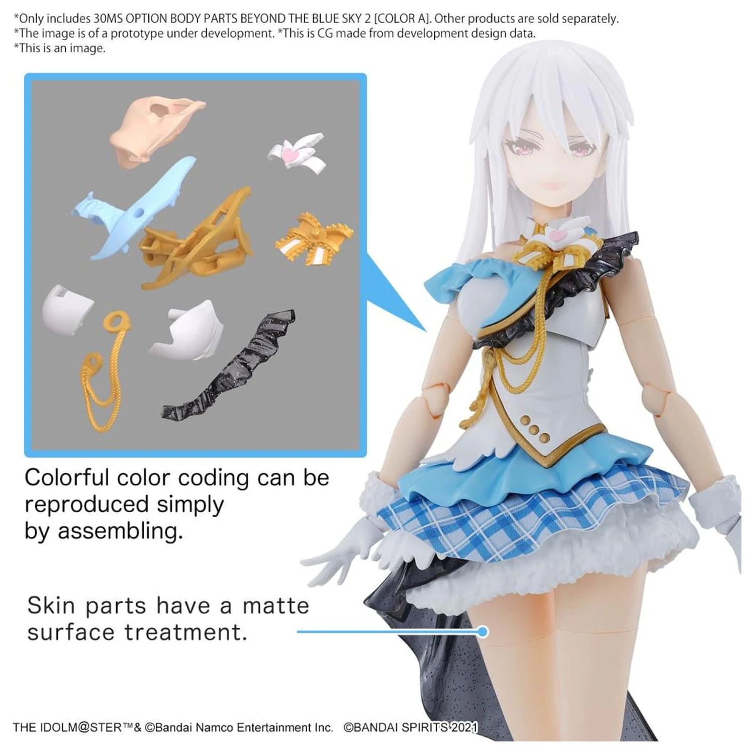 The Idolmaster 30MS Option Body Parts Beyond the Blue Sky 2 Model Kit fotografii produktu