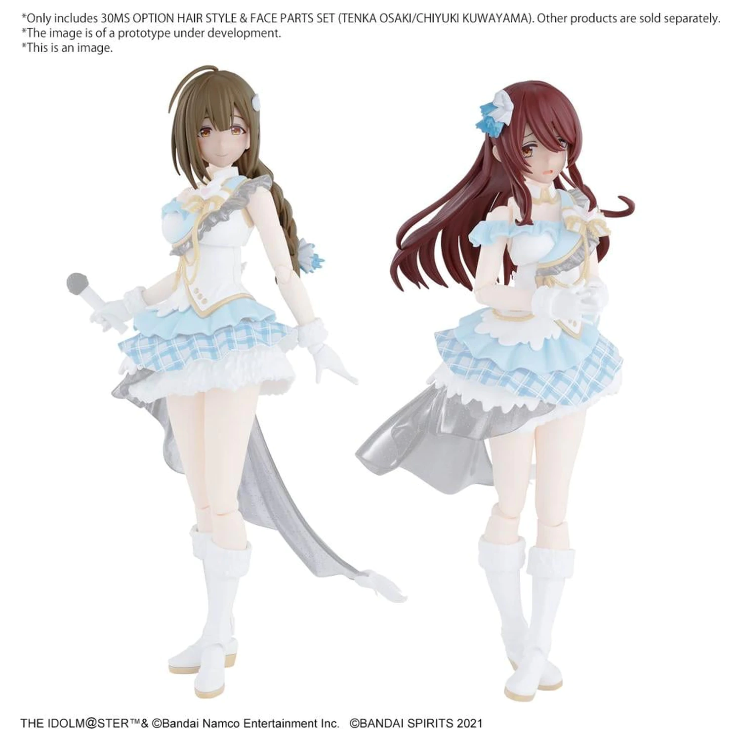 The Idolmaster 30MS Option Hair Style & Face Parts Set Model Kit fotografii produktu