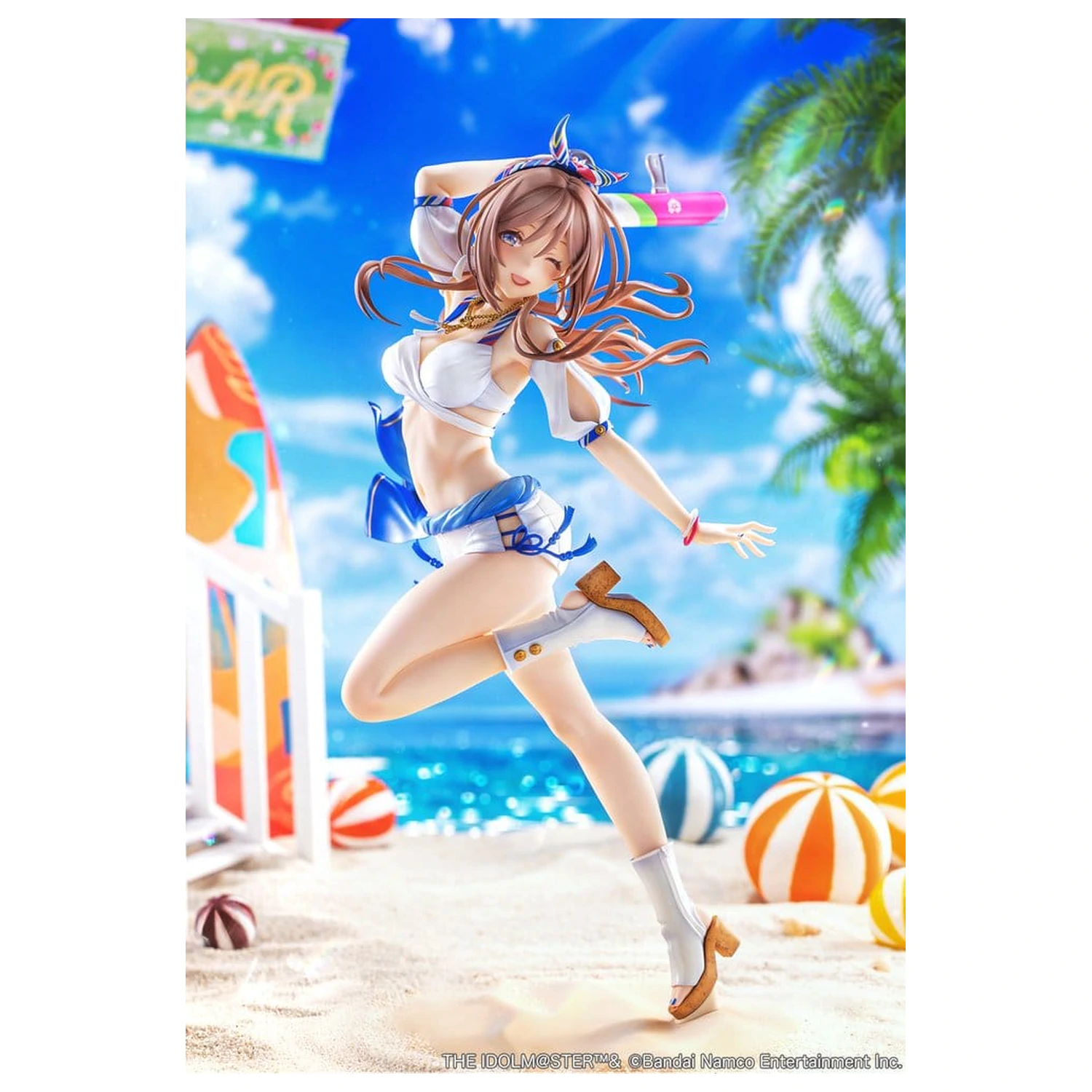 The Idolmaster Gakuen PVC figurka 1/7 Himesaki Rinami Kimi to Semi Blue Ver. 27 cm fotografii produktu