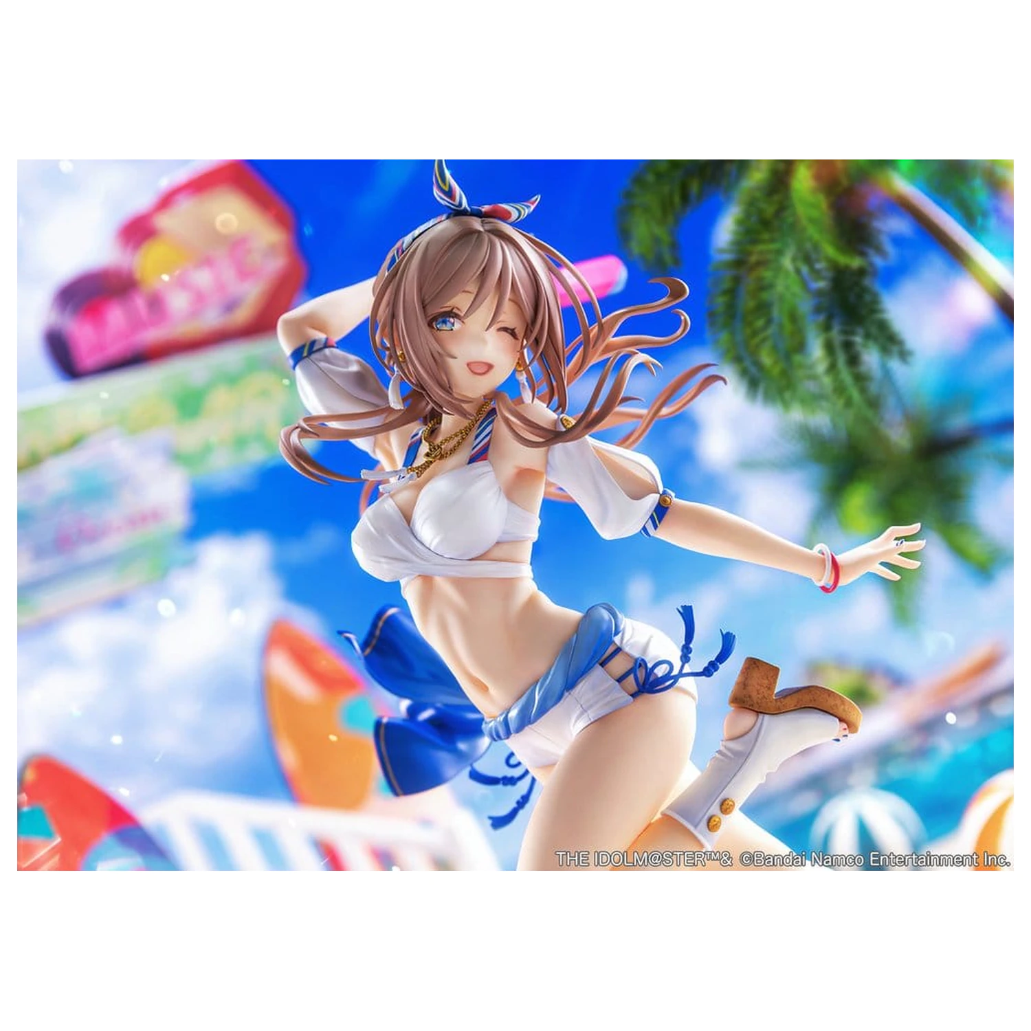 The Idolmaster Gakuen PVC figurka 1/7 Himesaki Rinami Kimi to Semi Blue Ver. 27 cm fotografii produktu