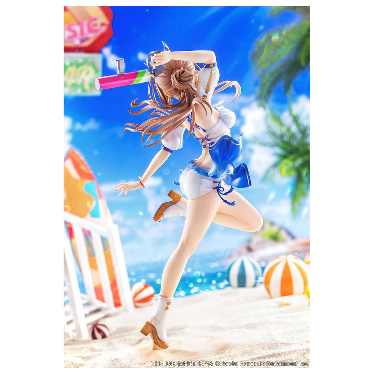 The Idolmaster Gakuen PVC figurka 1/7 Himesaki Rinami Kimi to Semi Blue Ver. With Bonus 27 cm fotografii produktu