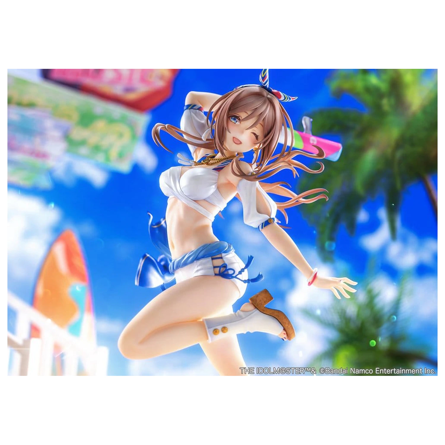 The Idolmaster Gakuen PVC figurka 1/7 Himesaki Rinami Kimi to Semi Blue Ver. With Bonus 27 cm fotografii produktu