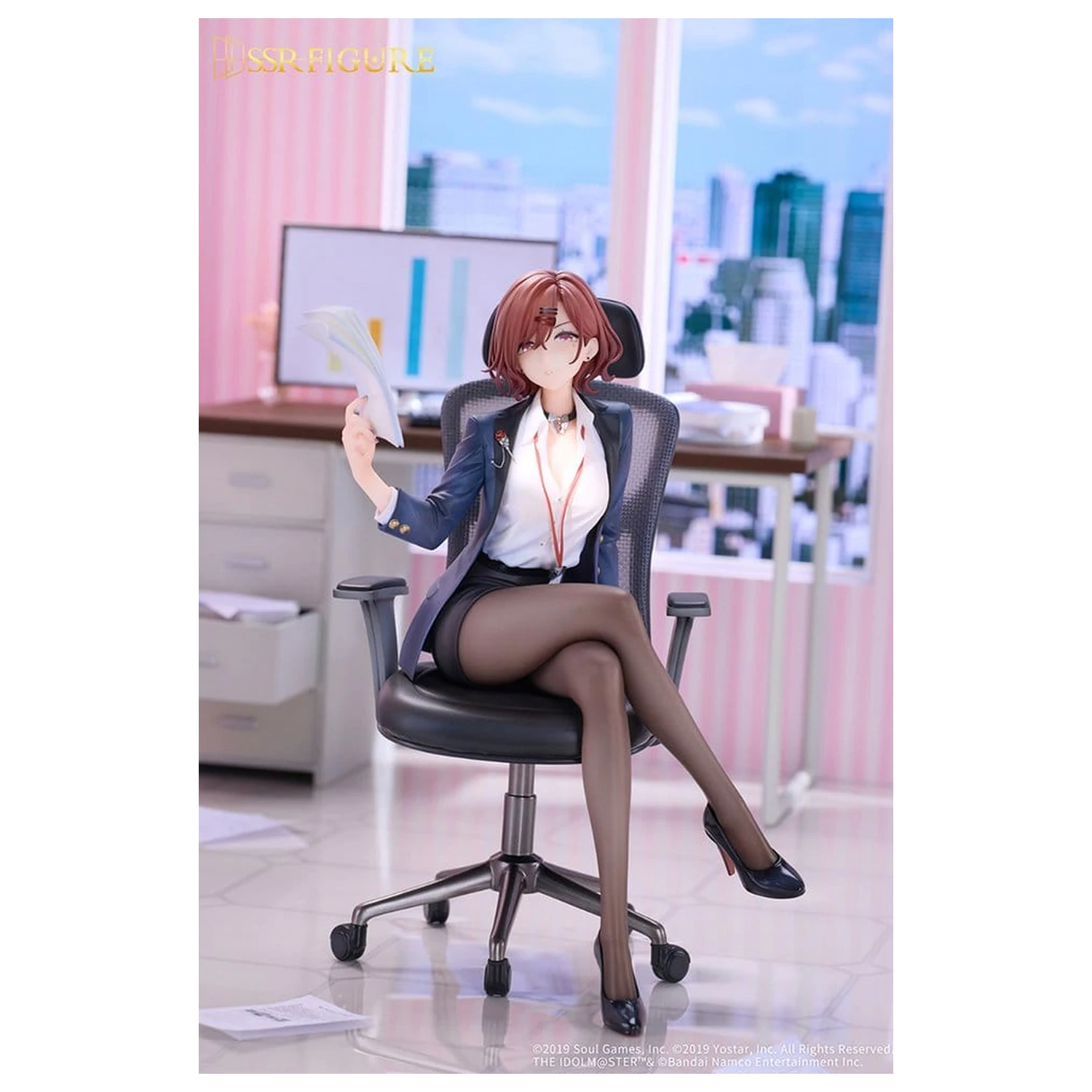 The Idolmaster Shiny Colors x Mahjong Soul PVC figurka 1/7 Madoka Higuchi Effortless Work Ver. 21 cm fotografii produktu