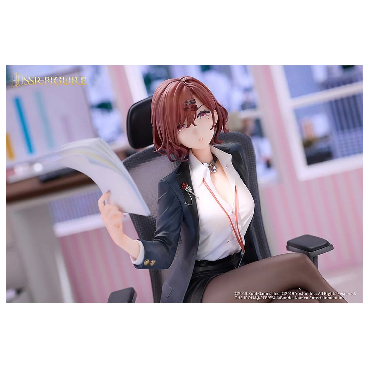 The Idolmaster Shiny Colors x Mahjong Soul PVC figurka 1/7 Madoka Higuchi Effortless Work Ver. 21 cm fotografii produktu