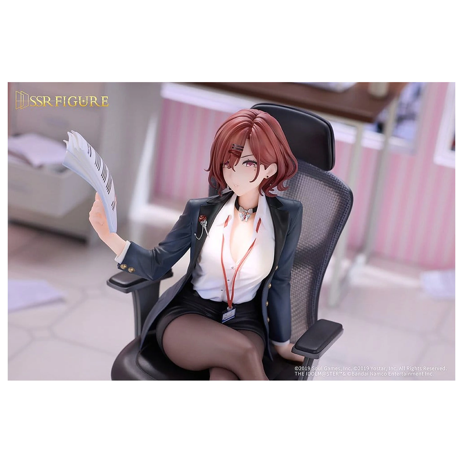 The Idolmaster Shiny Colors x Mahjong Soul PVC figurka 1/7 Madoka Higuchi Effortless Work Ver. 21 cm fotografii produktu