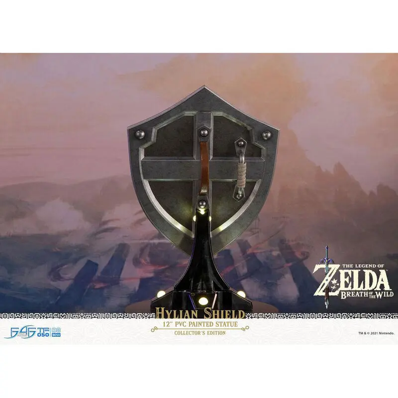 The Legend of Zelda Breath of the Wild PVC Socha Hylian Shield Sběratelská Edice 29 cm fotografii produktu