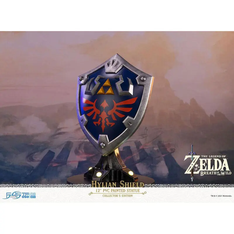 The Legend of Zelda Breath of the Wild PVC Socha Hylian Shield Sběratelská Edice 29 cm fotografii produktu