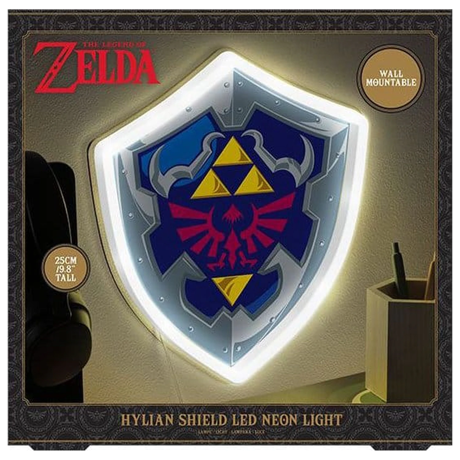 The Legend of Zelda nástěnná lampa Hylian Shield fotografii produktu